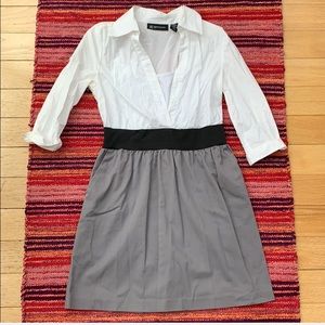 INC Dress, Business Casual Dress, Black White Grey Mini Dress